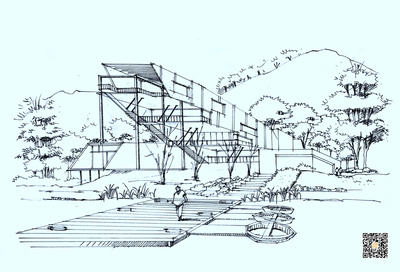 建筑景观室内手绘快题步骤图详解 从构思到呈现
