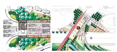 经典入口景观设计平面图的构成与美学原则